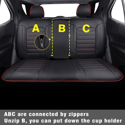 Custom Compatible with the Chevy Equinox Seat Covers 2018-2023 with Faux Leather