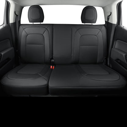 Chevy Colorado Seat Covers Full Set,fit for 2015-2022 Colorado Crew Cab Z71 LT ZR2 Work Truck with Water Proof Faux Leather