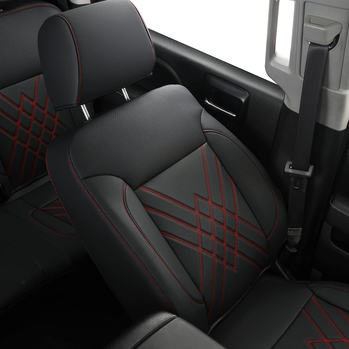 Chevy Sliverado Leather truck Seat  Covers 2014-2018 For1500&2500&3500HD Custom-made all-enveloped, all-season, waterproof leather