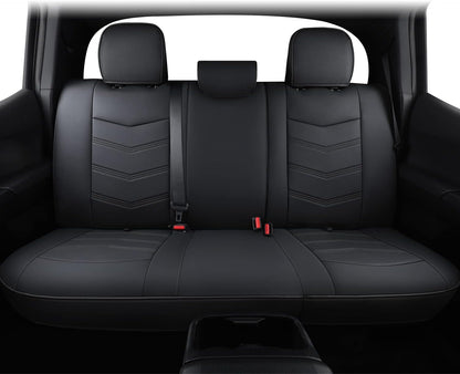 2005-2023 Tacoma Seat Covers Full Set Waterproof leather for Tacoma Double/Crew Cab SR SR5 TRD Sport TRD Off-Road PreRunner Trims, with Waterproof Faux Leather All-enveloping, four seasons general, wear-resistant and scratch-resistant