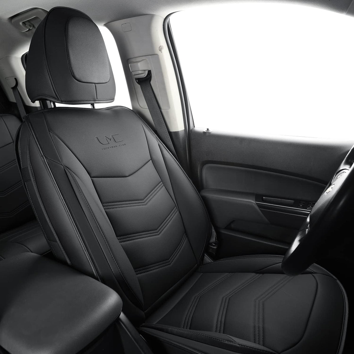 Colorado Seat Covers suitable for Chevrolet 2015-2022 Colorado Canyon cab Z71 LT ZR2 work truck and 2015-2024 GMC Canyon fully enclosed seat cover with waterproof faux leather
