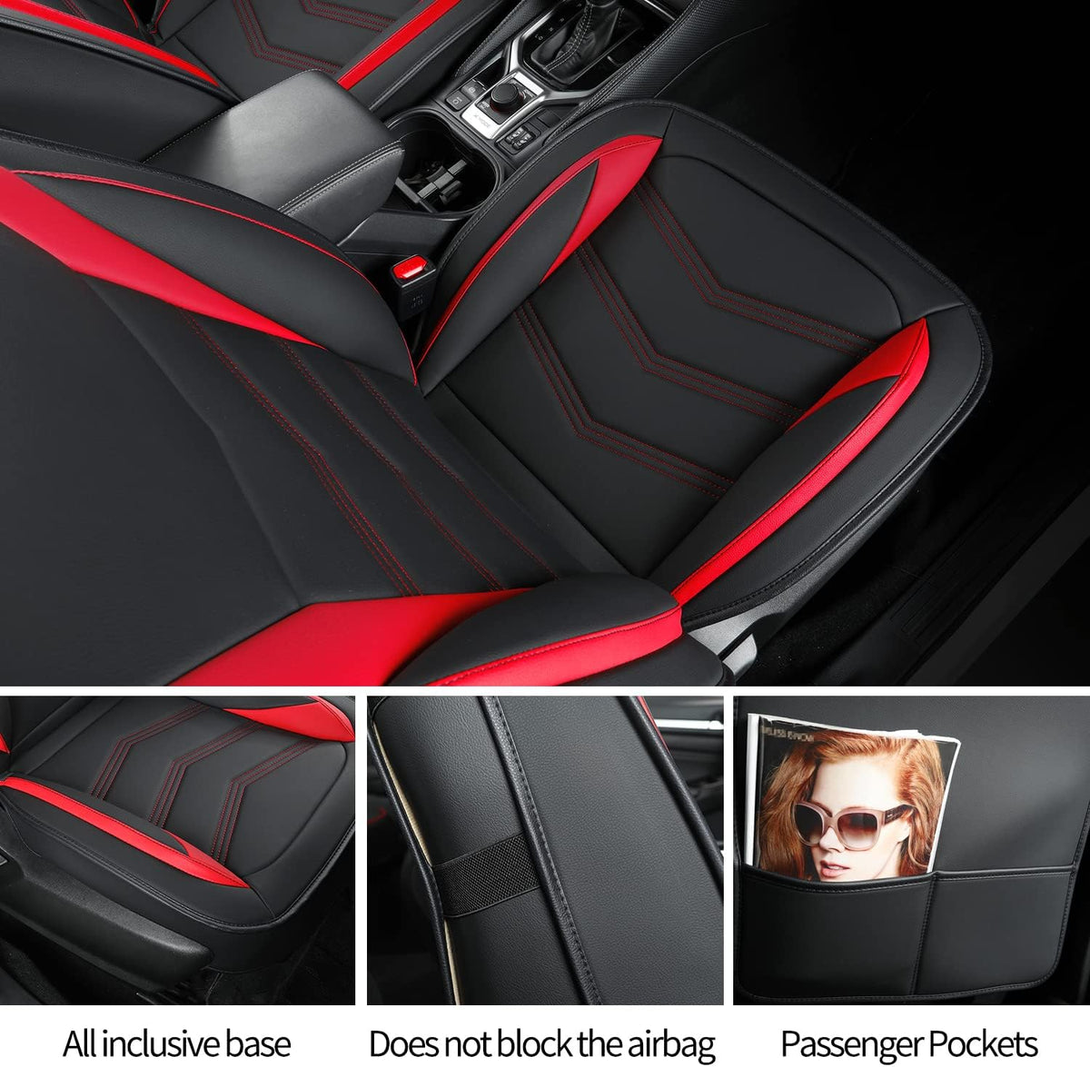 Subaru Seat Forester/Outback Covers Full Set, fit for 2014-2024 Subaru Forester Outback Sport Limited Touring Platinum with Water Proof Faux Leather Versatile, comfortable leather for all seasons