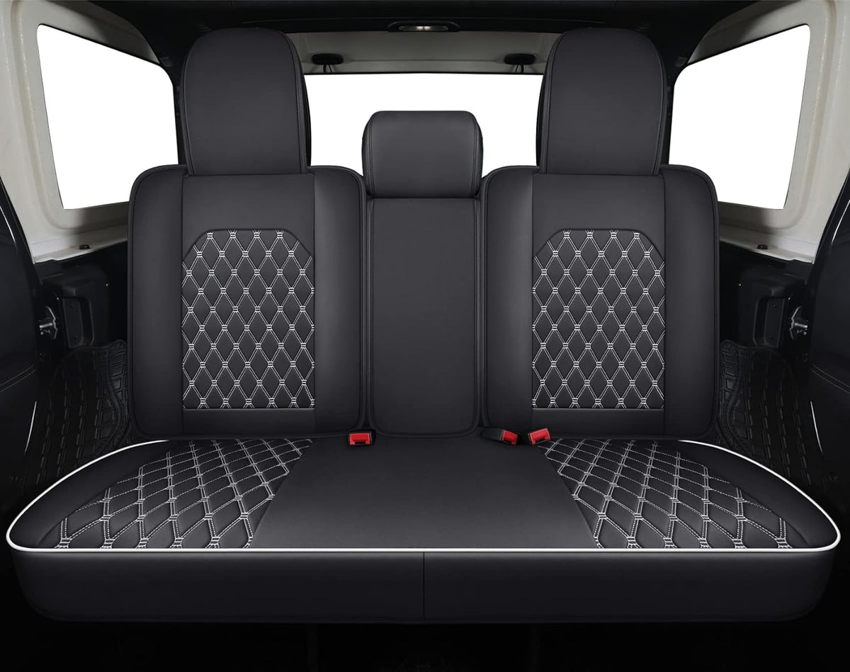 Jeep Wrangler JK JL Front Seat Covers Custom Fit 2/4 Door 2007-2024 Unlimited Rubicon 392 Sahara Willys Sport High Altitude Truck Pickup Waterproof Leather