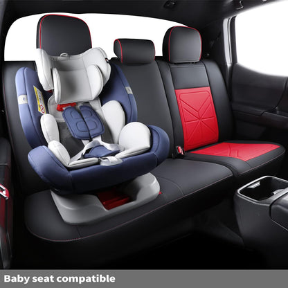 2005-2023 Tacoma Seat Covers Custom Double Cab,Waterproof leather seat cover, all seasons including trims like SR, SR5, Limited, TRD Off Road, TRD Pro, TRD Sport, etc. comfortable and breathable