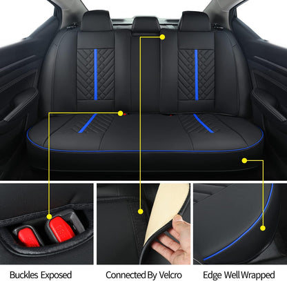 Altima Seat Covers, fit for 2013-2024 Nissan Altima S SR SV SL Platinum Sedan with Water Proof Faux Leather
