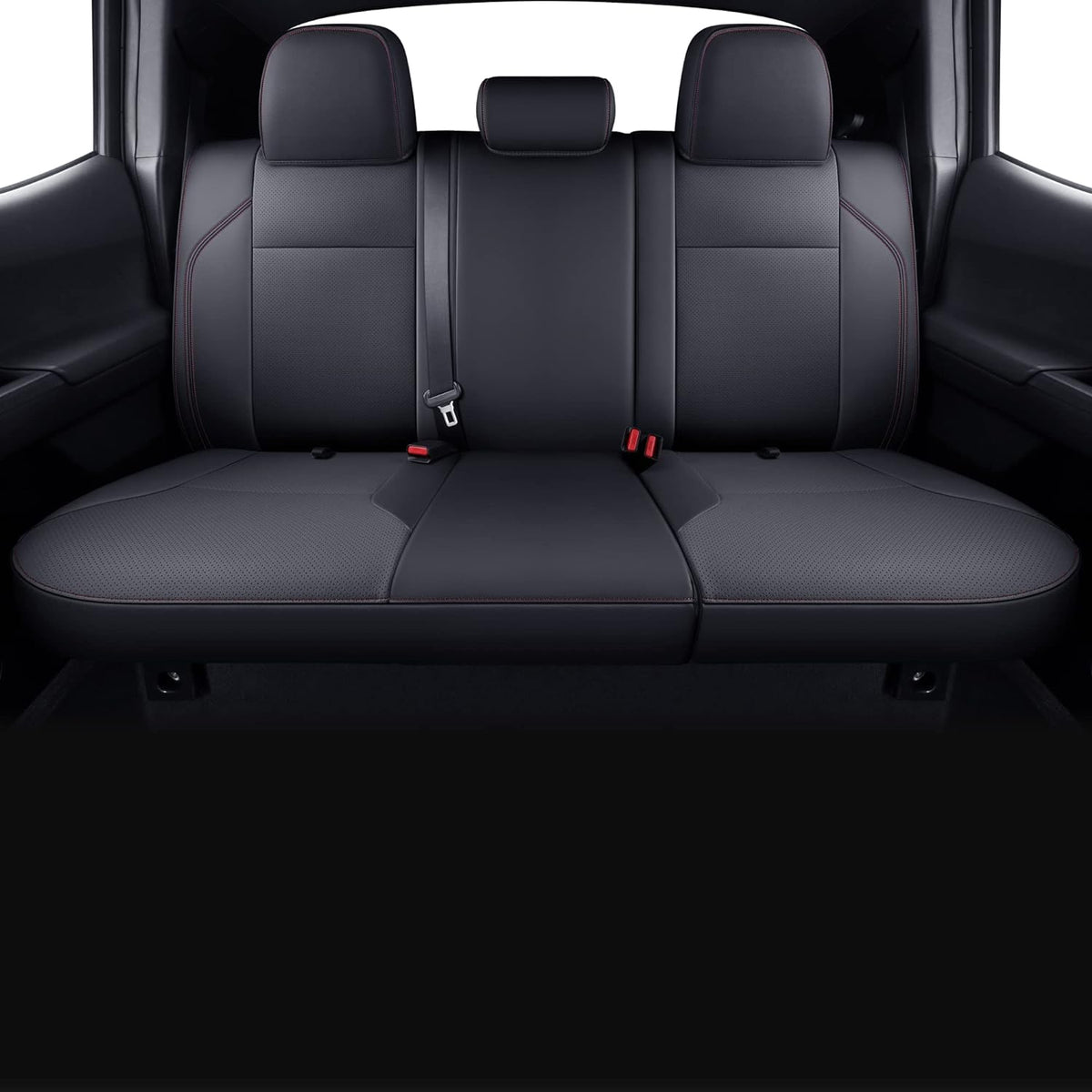 Tacoma Seat Covers  Custom Fit 2016-2023 Tacoma Crew Cab with Faux Leather