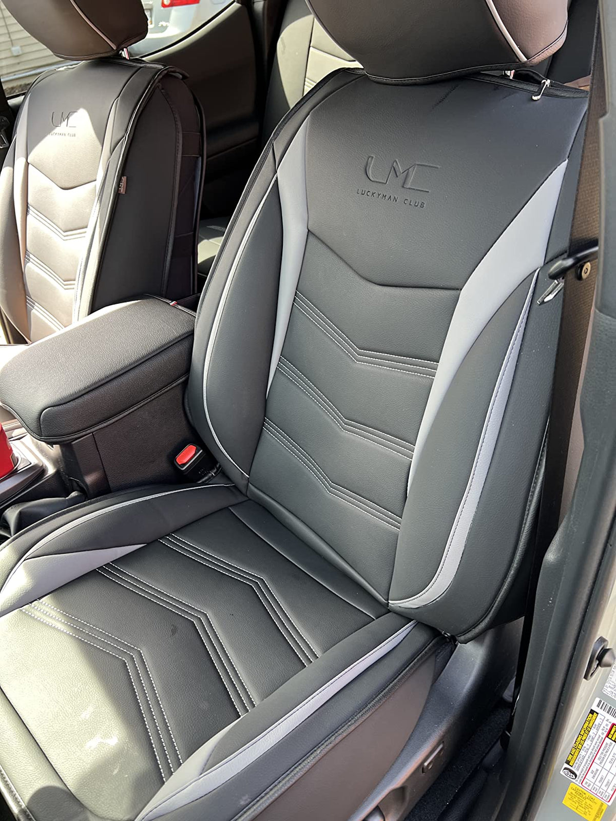 2005-2023 Tacoma Seat Covers Full Set Waterproof leather for Tacoma Double/Crew Cab SR SR5 TRD Sport TRD Off-Road PreRunner Trims, with Waterproof Faux Leather All-enveloping, four seasons general, wear-resistant and scratch-resistant