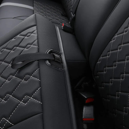 Tacoma Seat Covers, Custom fit 2016-2023 Faux Leather Tacoma SR SR5 TRD Sport TRD Off-Road PreRunner Crew Double Cab