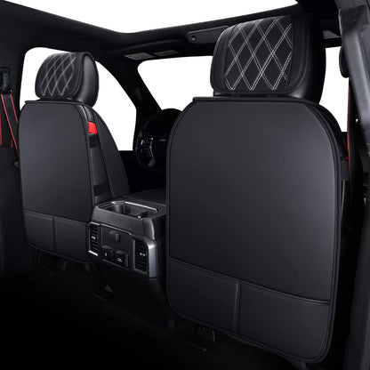 Car Seat Covers Full Set with Waterproof Leather, Automotive Vehicle Cushion Cover for Cars SUV Pick-up Truck Fit for 2009 to 2024 Ford F150 Carhartt and 2017 to 2024 F250 F350 F450