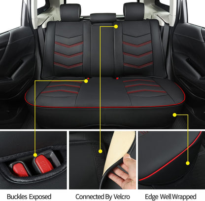 Subaru Seat Forester/Outback Covers Full Set, fit for 2014-2024 Subaru Forester Outback Sport Limited Touring Platinum with Water Proof Faux Leather Versatile, comfortable leather for all seasons