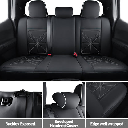 2005-2023 Tacoma Seat Covers Custom Double Cab,Waterproof leather seat cover, all seasons including trims like SR, SR5, Limited, TRD Off Road, TRD Pro, TRD Sport, etc. comfortable and breathable
