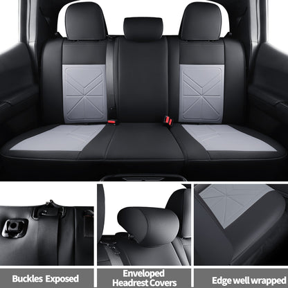 2005-2023 Tacoma Seat Covers Custom Double Cab,Waterproof leather seat cover, all seasons including trims like SR, SR5, Limited, TRD Off Road, TRD Pro, TRD Sport, etc. comfortable and breathable