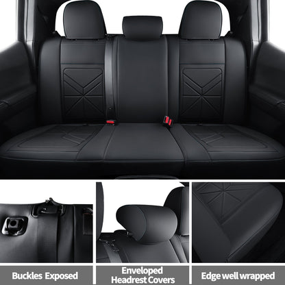 2005-2023 Tacoma Seat Covers Custom Double Cab,Waterproof leather seat cover, all seasons including trims like SR, SR5, Limited, TRD Off Road, TRD Pro, TRD Sport, etc. comfortable and breathable