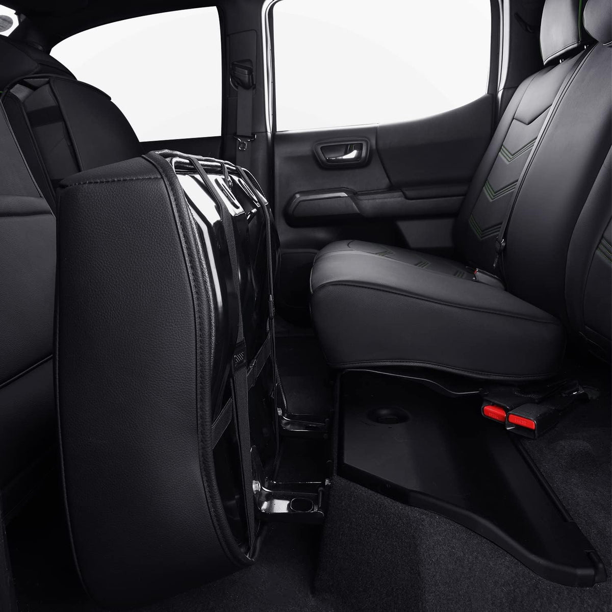 2005-2023 Tacoma Seat Covers Full Set Waterproof leather for Tacoma Double/Crew Cab SR SR5 TRD Sport TRD Off-Road PreRunner Trims, with Waterproof Faux Leather All-enveloping, four seasons general, wear-resistant and scratch-resistant