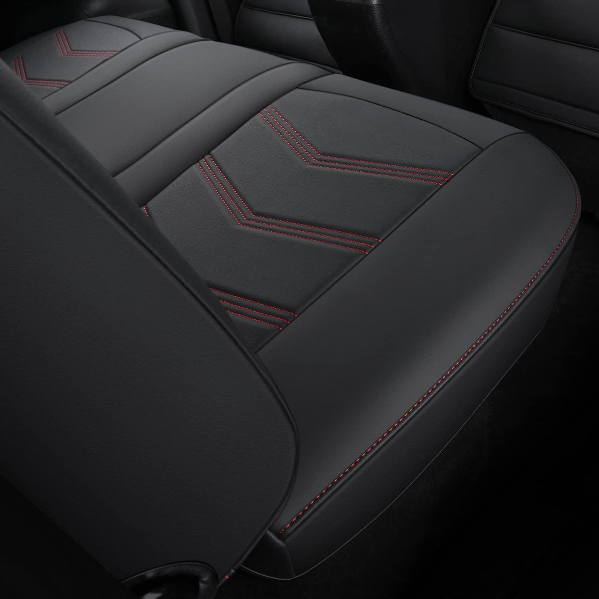 2005-2023 Tacoma Seat Covers Full Set Waterproof leather for Tacoma Double/Crew Cab SR SR5 TRD Sport TRD Off-Road PreRunner Trims, with Waterproof Faux Leather All-enveloping, four seasons general, wear-resistant and scratch-resistant