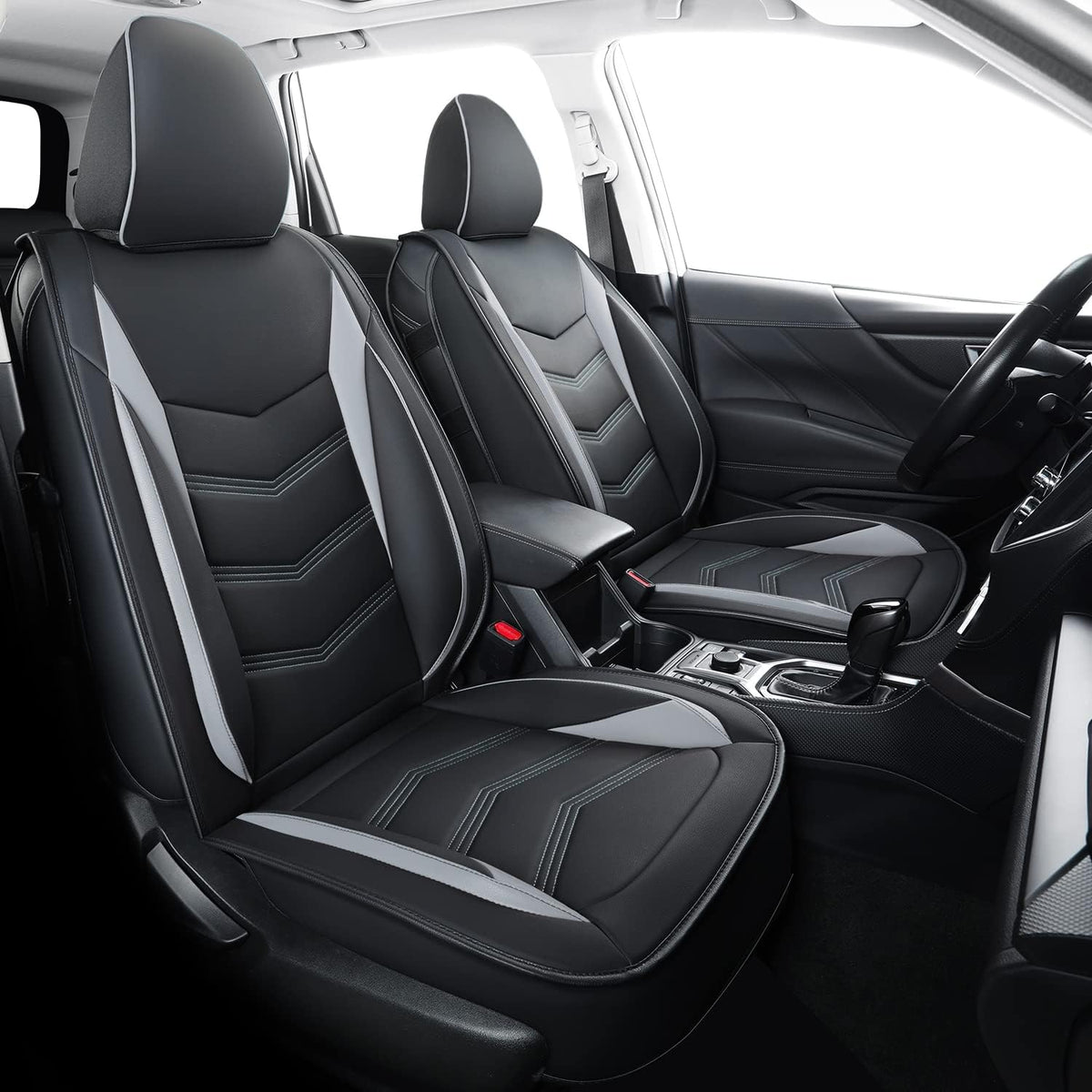 Subaru Seat Forester/Outback Covers Full Set, fit for 2014-2024 Subaru Forester Outback Sport Limited Touring Platinum with Water Proof Faux Leather Versatile, comfortable leather for all seasons