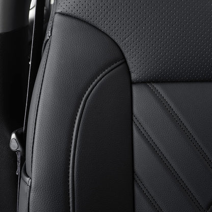 2007-2024 Silverado seat covers Custom&Sierra 1500 2500 3500HD Trucks leather CustomSeat Covers Cars Pickups Full Set, Fit Trims Like LT,LTZ,RST