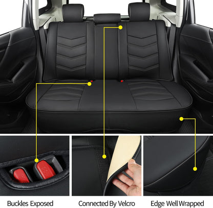 Subaru Seat Forester/Outback Covers Full Set, fit for 2014-2024 Subaru Forester Outback Sport Limited Touring Platinum with Water Proof Faux Leather Versatile, comfortable leather for all seasons