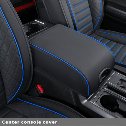 F150 Seat Covers Full Set with Waterproof Leather, Automotive Vehicle Cushion Cover for Cars SUV Pick-up Truck Fit for 2009 to 2024 Ford F150 Carhartt and 2017 to 2023 F250 F350 F450