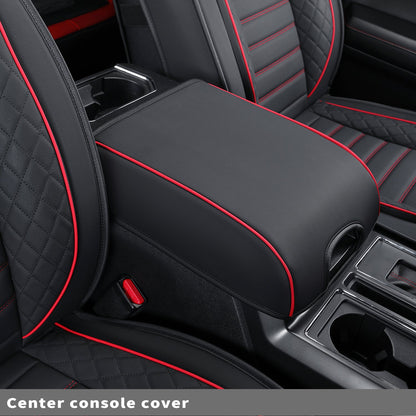 F150 Seat Covers Full Set with Waterproof Leather, Automotive Vehicle Cushion Cover for Cars SUV Pick-up Truck Fit for 2009 to 2024 Ford F150 Carhartt and 2017 to 2023 F250 F350 F450