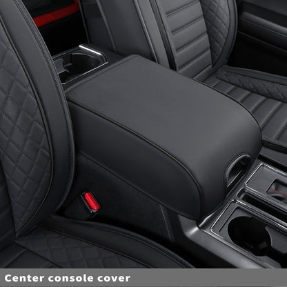 F150 Seat Covers Full Set with Waterproof Leather, Automotive Vehicle Cushion Cover for Cars SUV Pick-up Truck Fit for 2009 to 2024 Ford F150 Carhartt and 2017 to 2023 F250 F350 F450