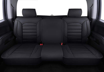 Silverado Seat Covers Fit for 2007-2024 Chevy Silverado Sierra 1500/2500 HD / 3500 HD Crew,Double,Extended Cab with Water Proof Faux Leather