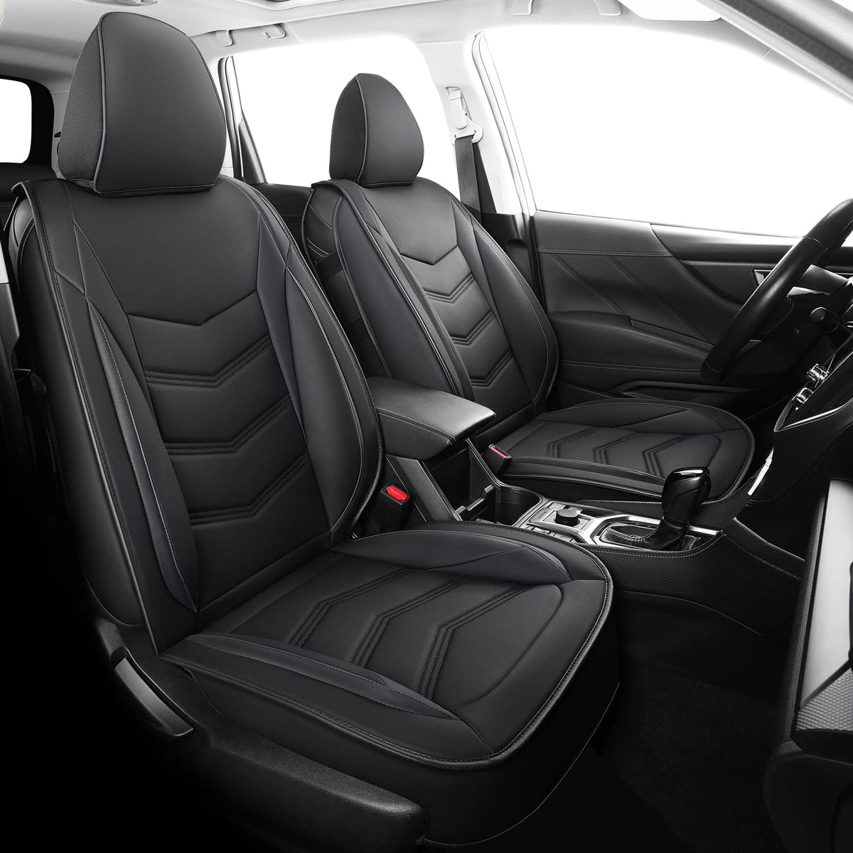 Subaru Seat Forester/Outback Covers Full Set, fit for 2014-2024 Subaru Forester Outback Sport Limited Touring Platinum with Water Proof Faux Leather Versatile, comfortable leather for all seasons