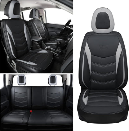 Colorado Seat Covers suitable for Chevrolet 2015-2022 Colorado Canyon cab Z71 LT ZR2 work truck and 2015-2024 GMC Canyon fully enclosed seat cover with waterproof faux leather