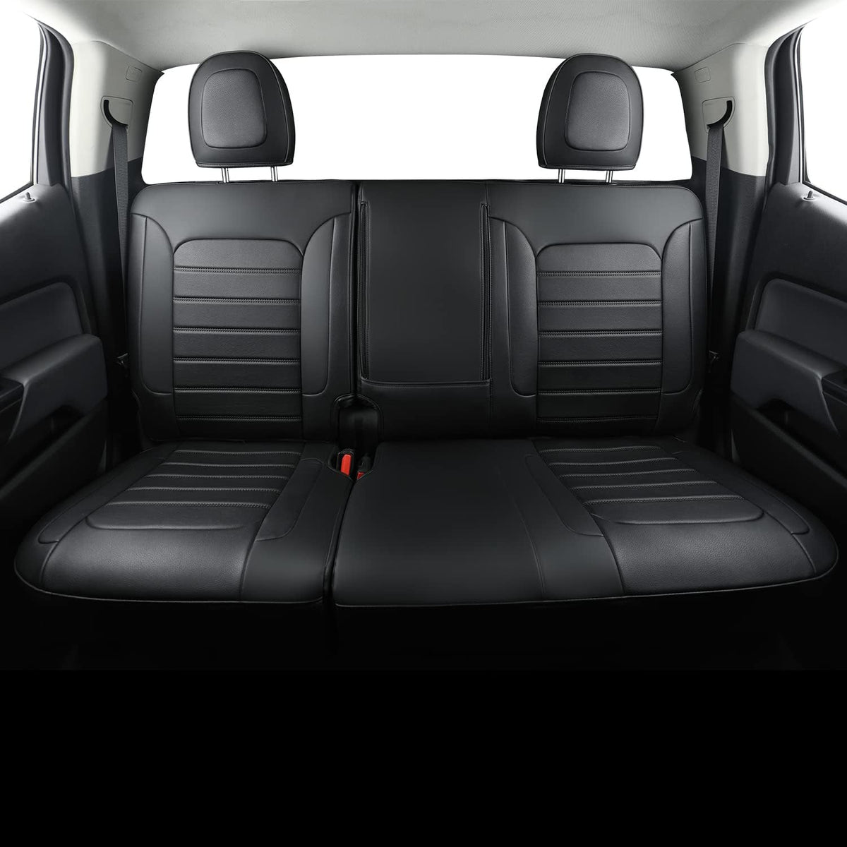 Colorado Seat Covers suitable for Chevrolet 2015-2022 Colorado cab Z71 LT ZR2 work truck and 2015-2024 GMC Canyon fully enclosed seat cover with waterproof faux leather