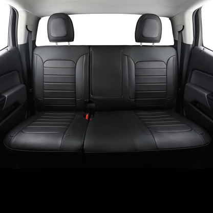 Colorado Seat Covers suitable for Chevrolet 2015-2022 Colorado cab Z71 LT ZR2 work truck and 2015-2024 GMC Canyon fully enclosed seat cover with waterproof faux leather