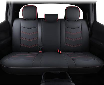 2005-2023 Tacoma Seat Covers Full Set Waterproof leather for Tacoma Double/Crew Cab SR SR5 TRD Sport TRD Off-Road PreRunner Trims, with Waterproof Faux Leather All-enveloping, four seasons general, wear-resistant and scratch-resistant