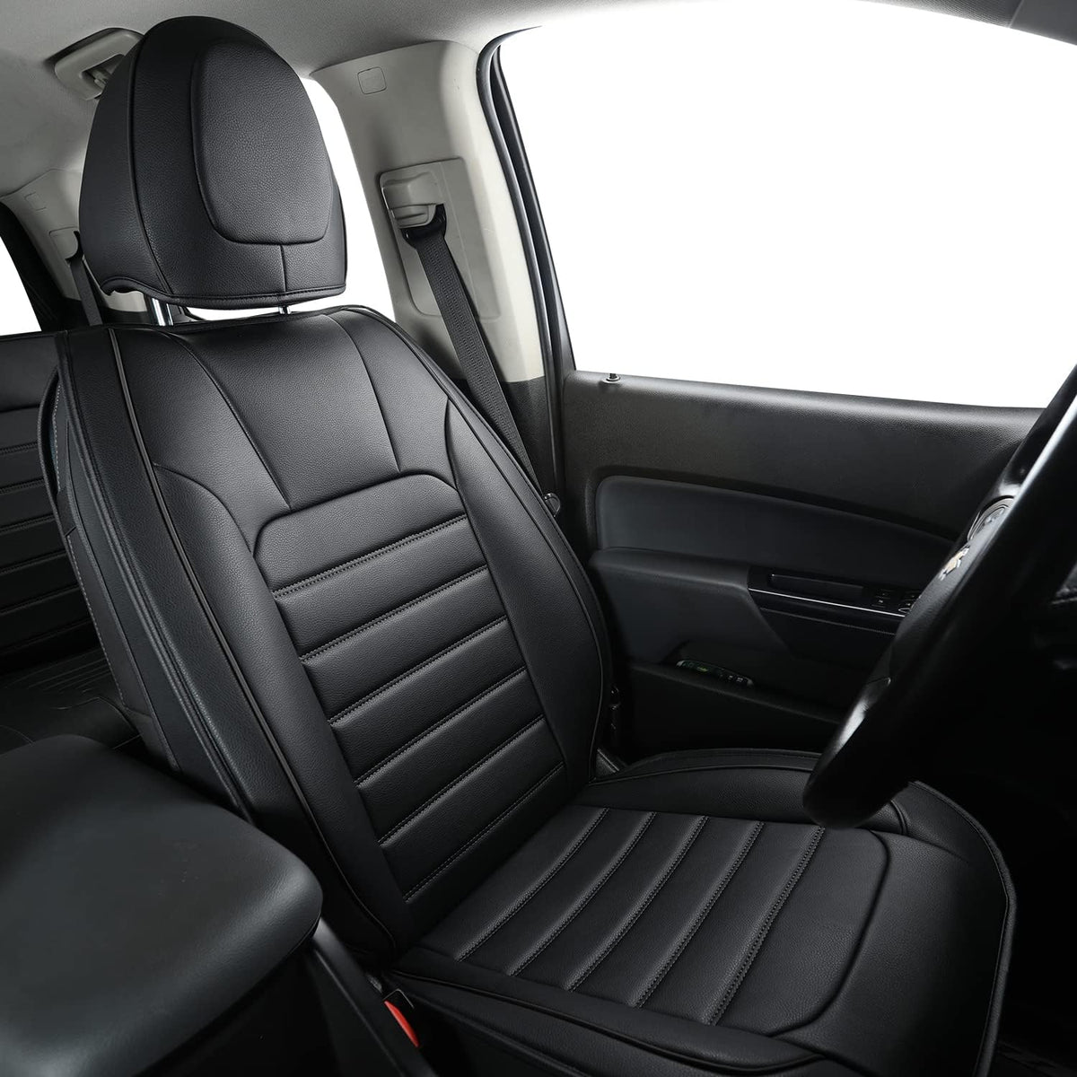 Colorado Seat Covers suitable for Chevrolet 2015-2022 Colorado cab Z71 LT ZR2 work truck and 2015-2024 GMC Canyon fully enclosed seat cover with waterproof faux leather