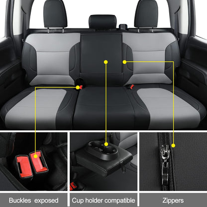 Custom Silverado Seat Covers 2007-2024 Chevrolet Silverado Sierra 1500/2500HD/3500HD crew, all-covered seat covers，dual, extended cab, waterproof leather, , all seasons