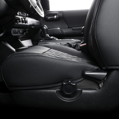 Tacoma Seat Covers Fit for 2016-2023 Tacoma Crew Cab/Double Cab with Water Proof Faux Leather
