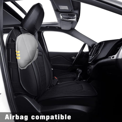 Jeep Cherokee Seat Covers fit for 2014-2023 Jeep Cherokee with Faux Leather All seasons are good Resist claw marks seat covers