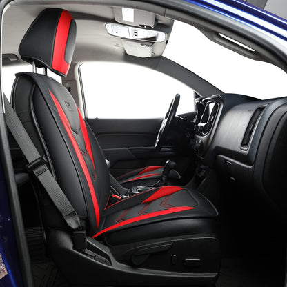 Colorado Seat Covers suitable for Chevrolet 2015-2022 Colorado Canyon cab Z71 LT ZR2 work truck and 2015-2024 GMC Canyon fully enclosed seat cover with waterproof faux leather
