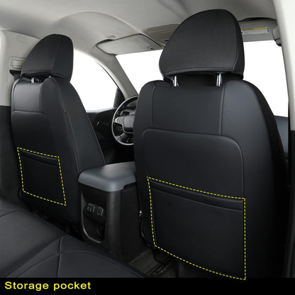 Chevy Colorado Seat Covers Full Set,fit for 2015-2022 Colorado Crew Cab Z71 LT ZR2 Work Truck with Water Proof Faux Leather