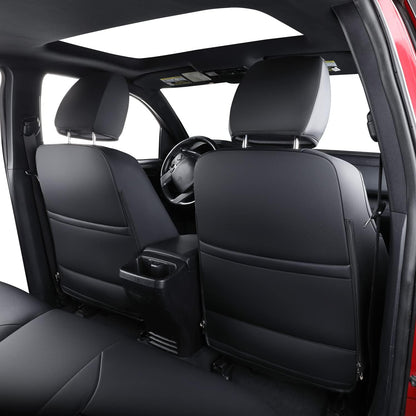 Tacoma Full-Set Seat Covers Fit Tacoma 2016 2017 2018 2019 2020 2021 2022 2023 Double/Crew Cab Only, with Faux Leather
